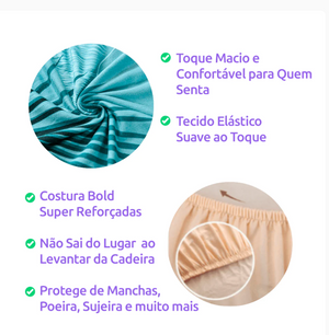 Capa de Cadeira Spandex - Harmonia Laranja